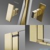 Radaway Nes Brushed Gold Ptd kabina pięciokątna 80x80cm szczotkowane złoto 10051000-99-01/10051400-99-01